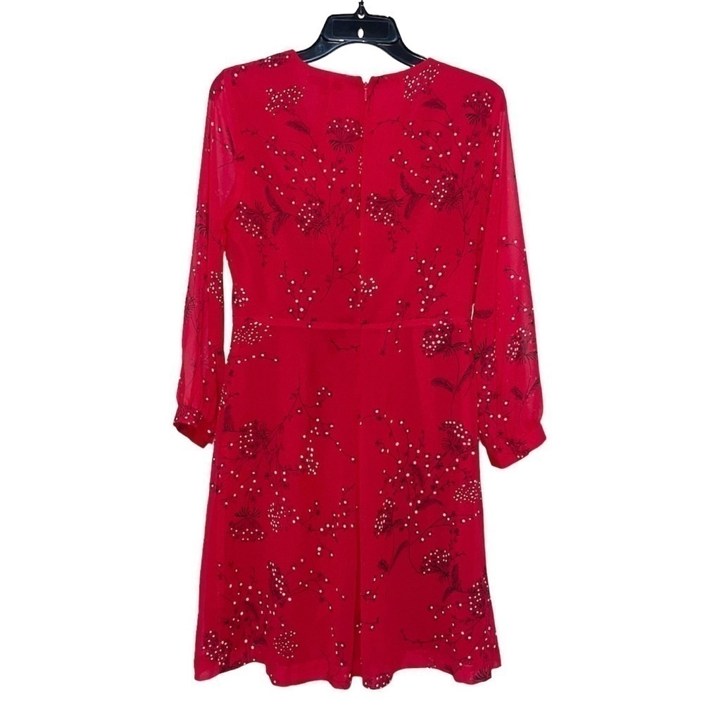 Madewell Hazelwood Wrap-Front Mini Dress in Windswept Floral Size 4 - Picture 5 of 12